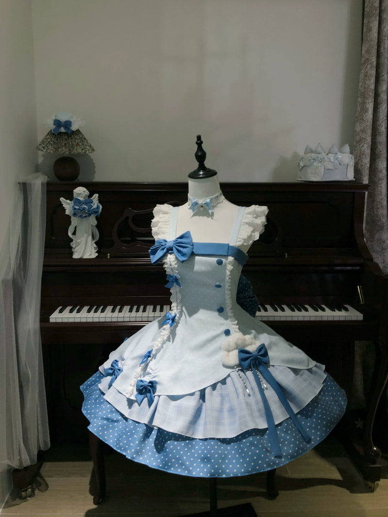 Sweetheart Dream - Glass Bottle Sweet Lolita - Tiered polka dot