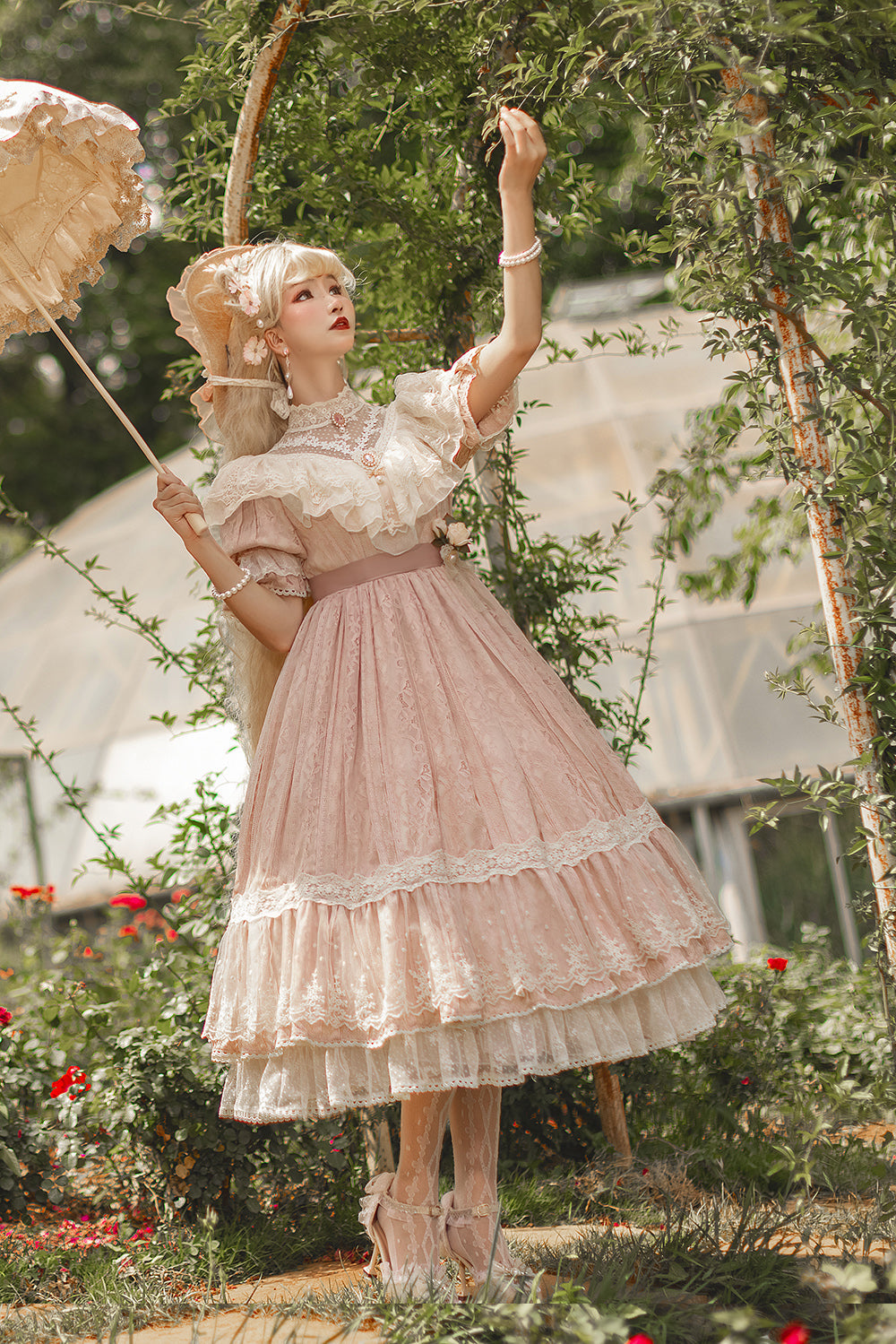 Miss Point - Woody Rose - Pure Color Lolita OP