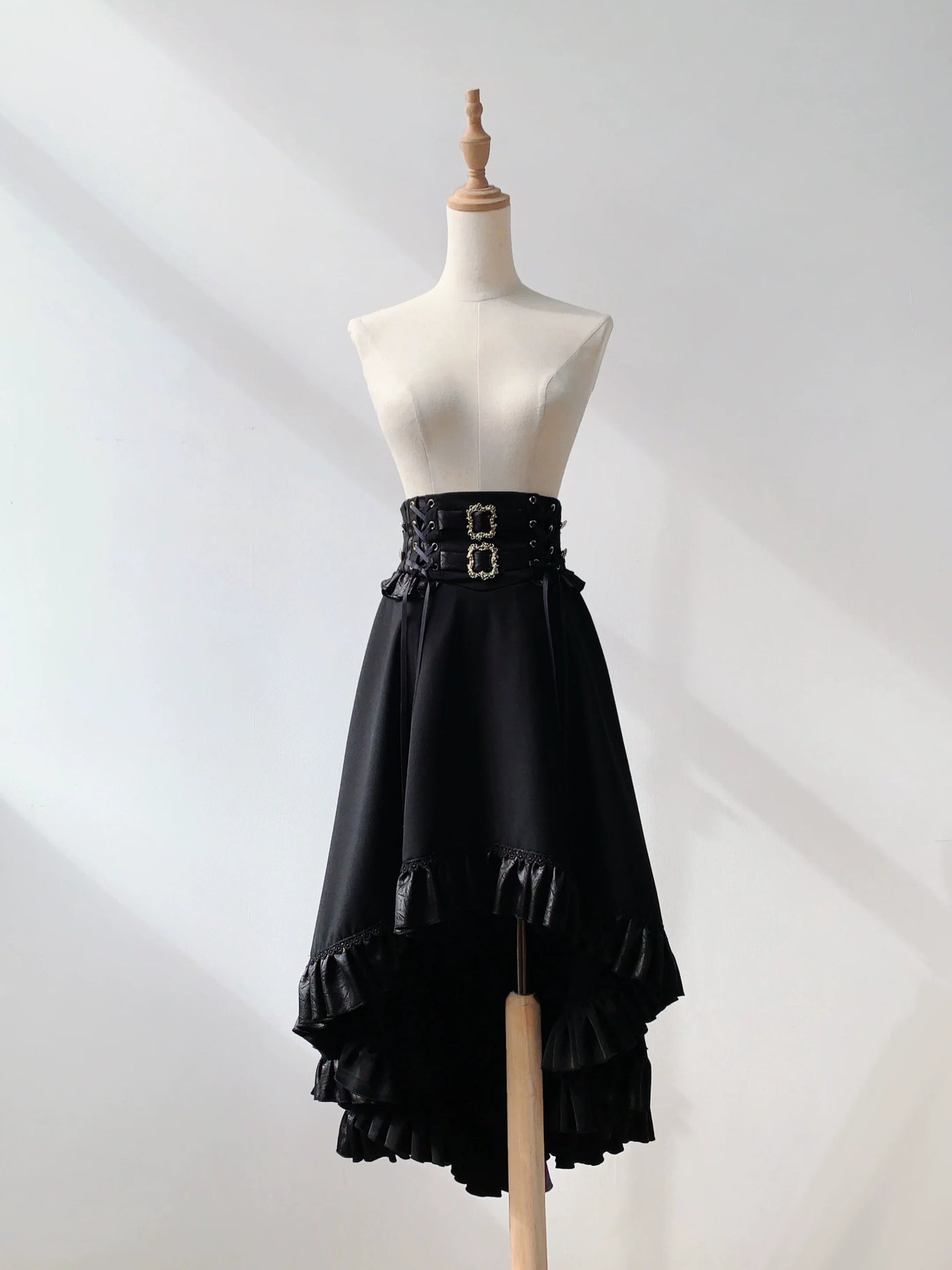 Night & Day Sonata - Ouji Lolita Princess Sleeve Shirt & Pants Set Black SK Only One Size
