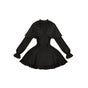 Faux two-piece cape short dress In stock / S