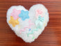 White Heart 2 Brooch Hair Clip