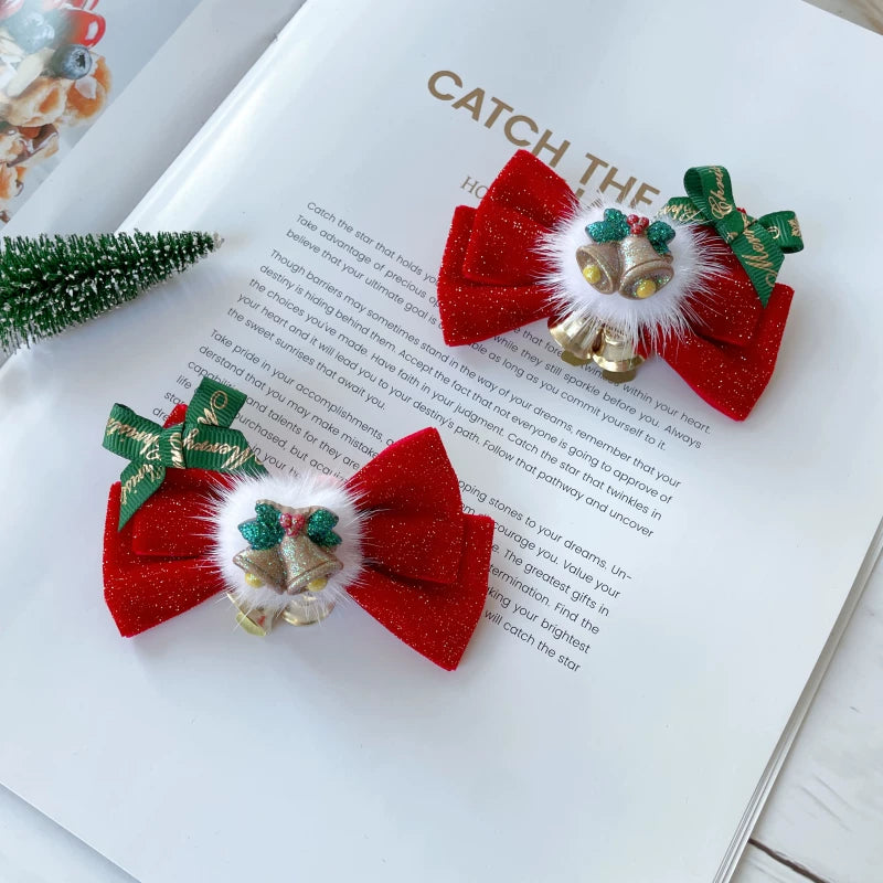 Christmas Light-Up Lolita Headwear & Accessory Options — Christmas Hair Clip C