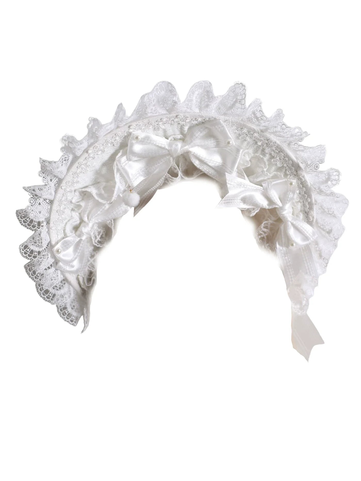 Xiaogui - Sweet Lolita Headdress, Lace & Bow - Headwear