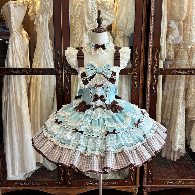 Confession Sweetheart - Sweet Grid Whispers - Sweet Lolita JSK