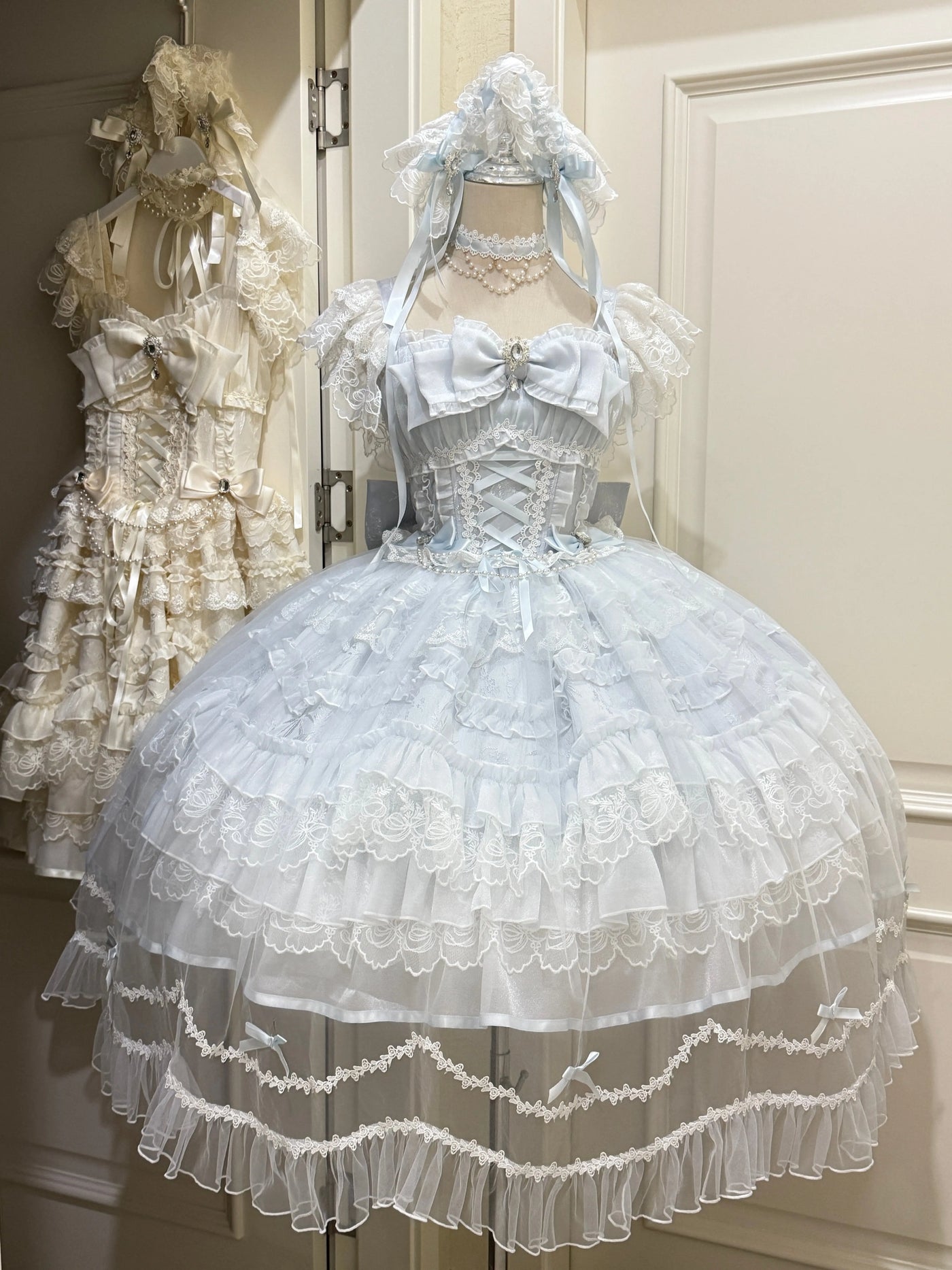 White Sugar Girl - Eternal Vow - Sweet lolita JSK with fitted corset
