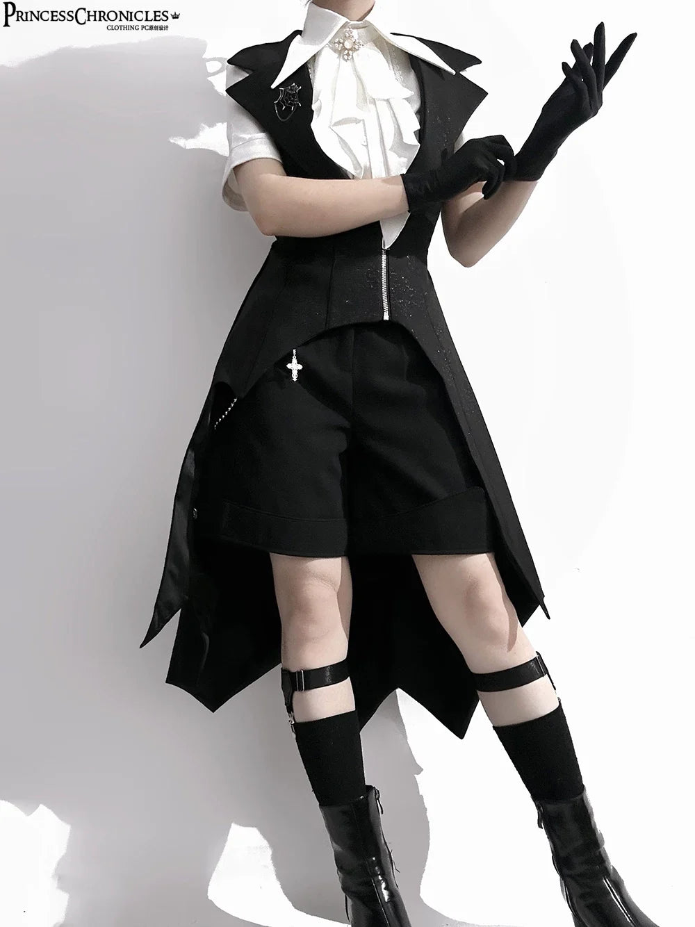 Princess Chronicles - The Dawn of Arrival - Ouji Lolita Fitted Blouse with Detachable Jabot