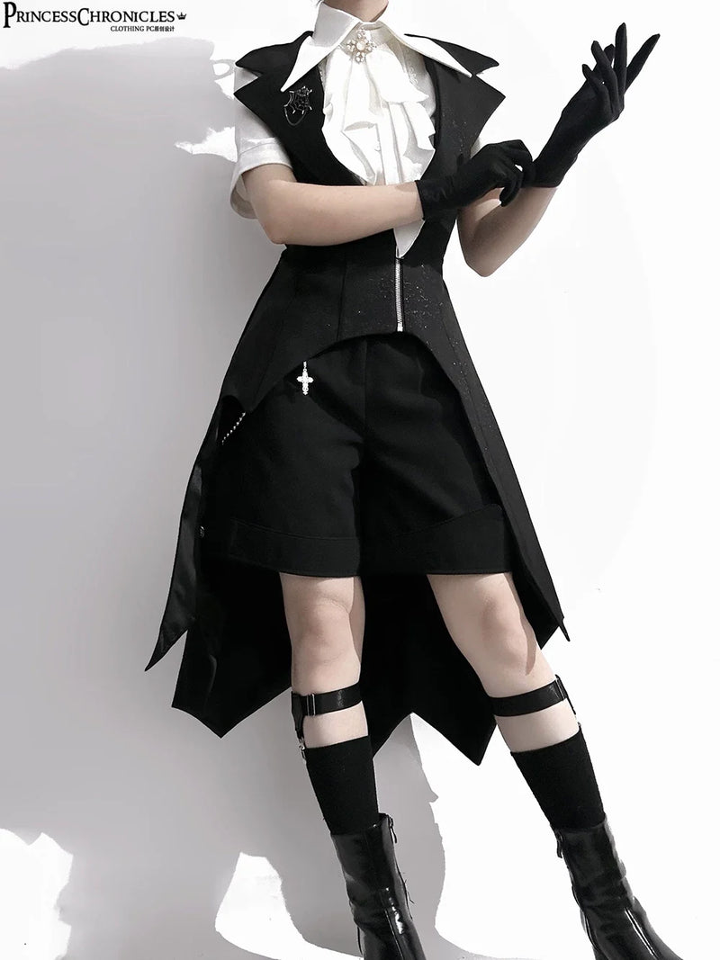 Princess Chronicles - The Dawn of Arrival - Ouji Lolita Fitted Blouse with Detachable Jabot
