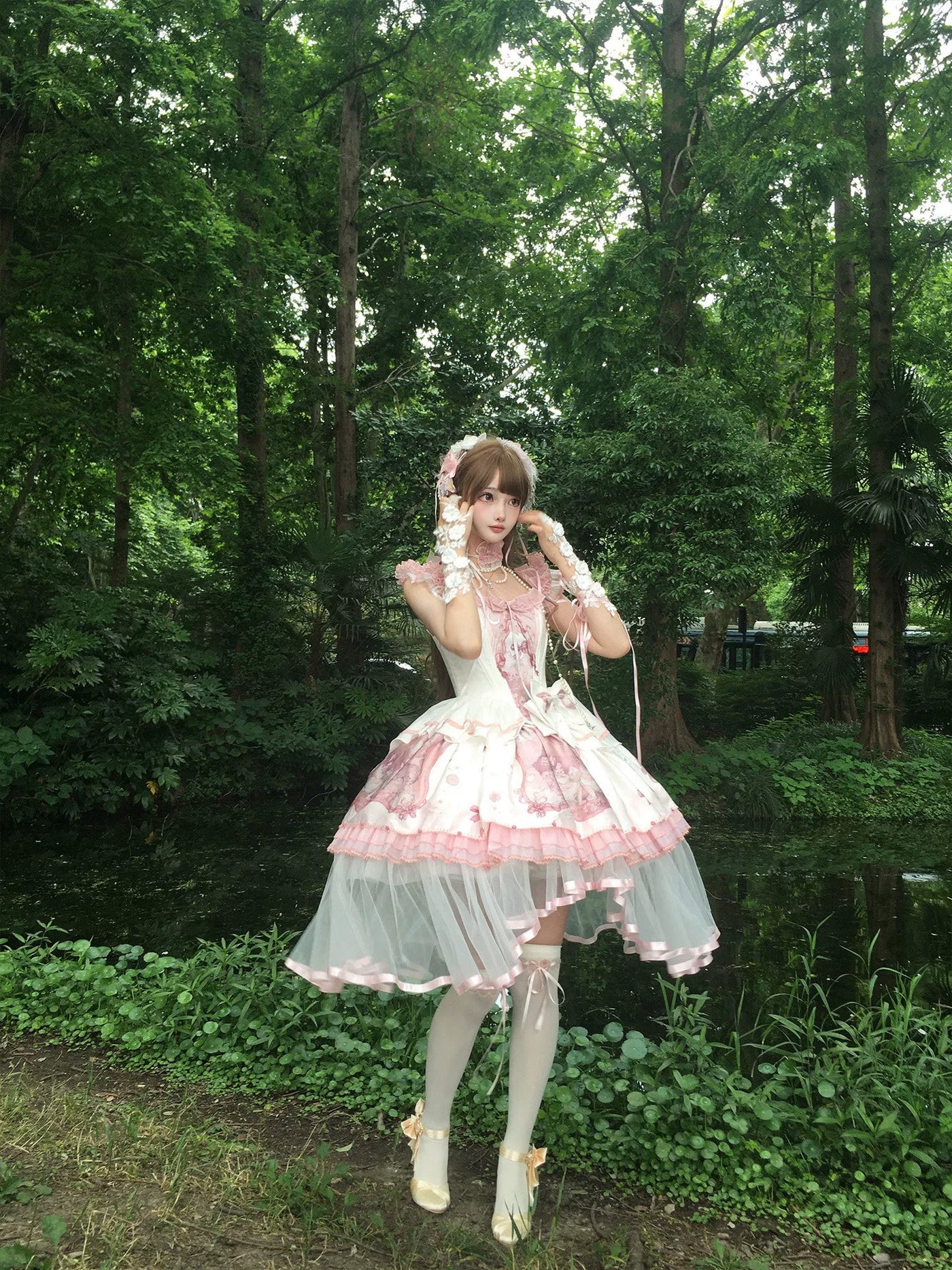 tonight - Lost Dreamland - Dreamcore Ballet Separates with Asymmetrical Vest and Skirt Options