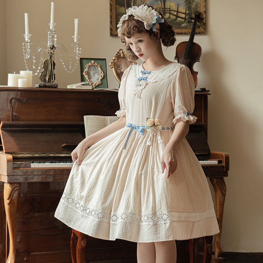Miss Point - Happy Summer Cute Lolita Hairdband - Straw Hat Headwear