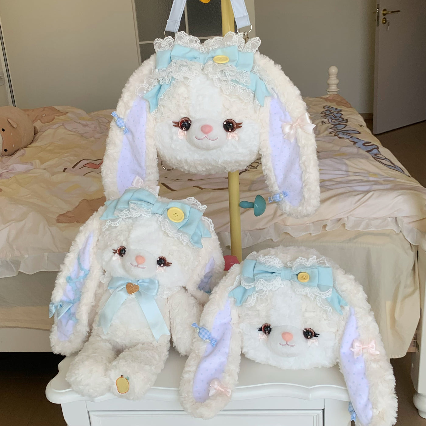 Lolita Collection - Cute Rabbit Plush Bag - Plush rabbit-themed