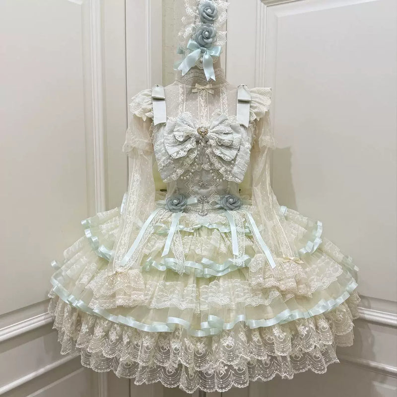Hanguliang Rose Feather Spin Ballet JSK