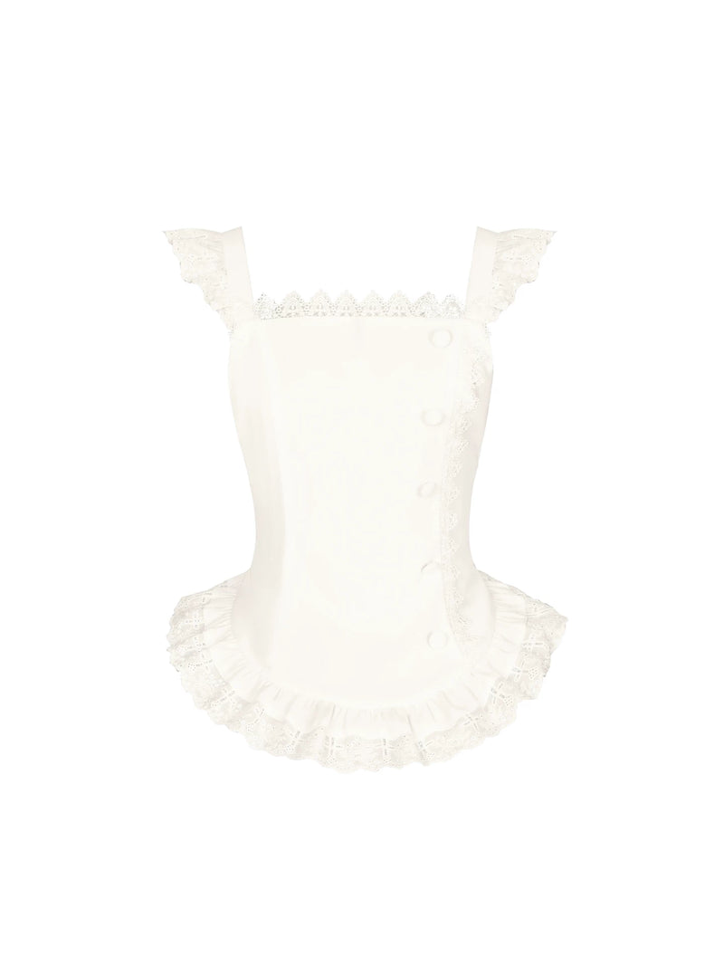 With PUJI - Tsukino Apron - Lolita Apron detail view 5