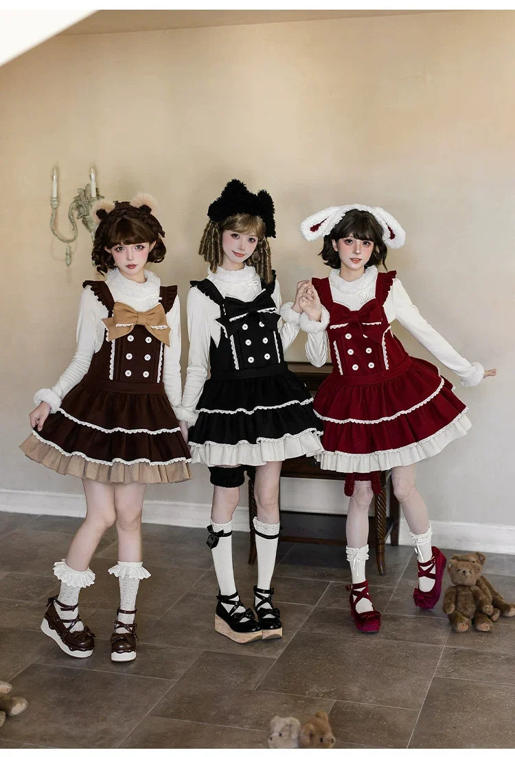 With PUJI - Snowlight of Tokamachi - Kawaii Lolita JSK, Animal Ear Headband