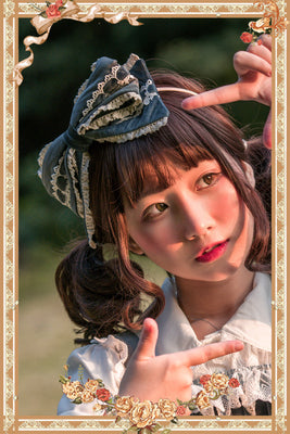 Honey Sugar - Pure Velvet Lolita JSK Dress S grey pea green KC
