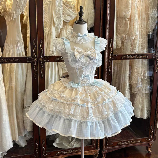 Confession Sweetheart - Sweet Grid Whispers - Sweet Lolita JSK