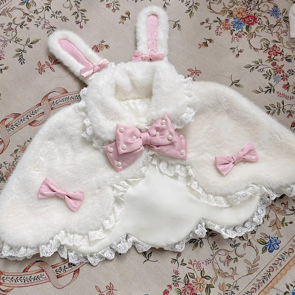 Letters from Unknown Star - Kawaii Lolita Cape Winter Lolita - Shawl Daily Outerwear