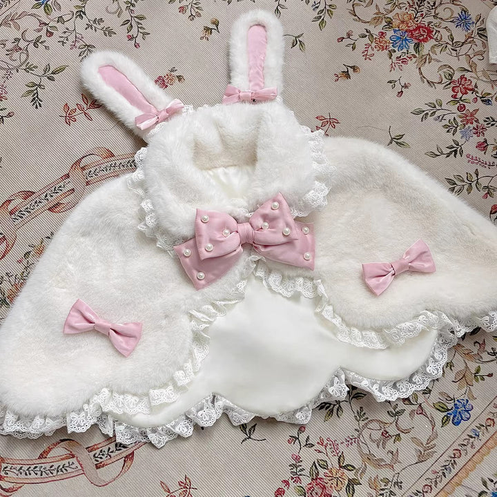 Letters from Unknown Star - Kawaii Lolita Cape Winter Lolita - Shawl Daily Outerwear