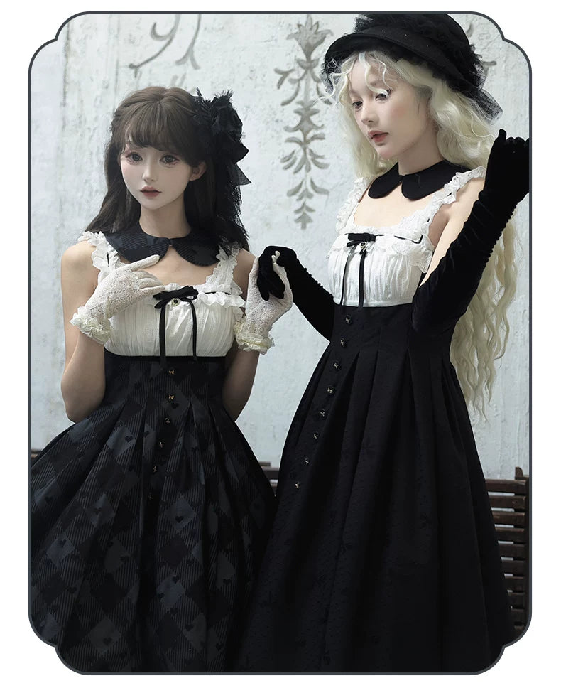 Inmorelli - Silent Manor - Lolita JSK and Outer Layer with Plaid Short-JSK Option