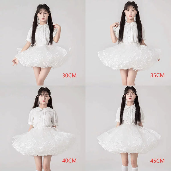 Yilan Rain - Multiple Volume Options Short Flared Style Soft Tulle Petticoat | Style 06 - product image 1