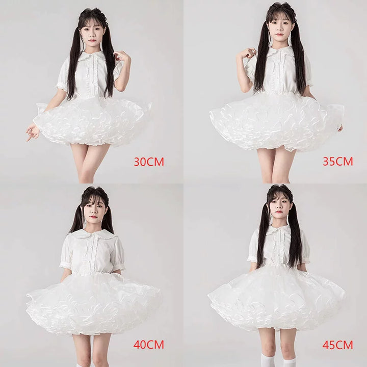 Yilan Rain - Multiple Volume Options Short Flared Style Soft Tulle Petticoat | Style 06 - product image 1