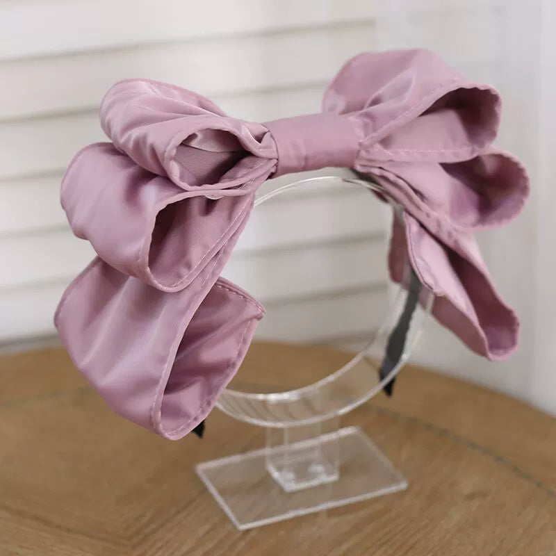 Xiaogui - Satin Doll-like Lolita KC - Layered Bowknot Headwear