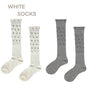 Lot de 2 paires blanc + gris / Taille unique