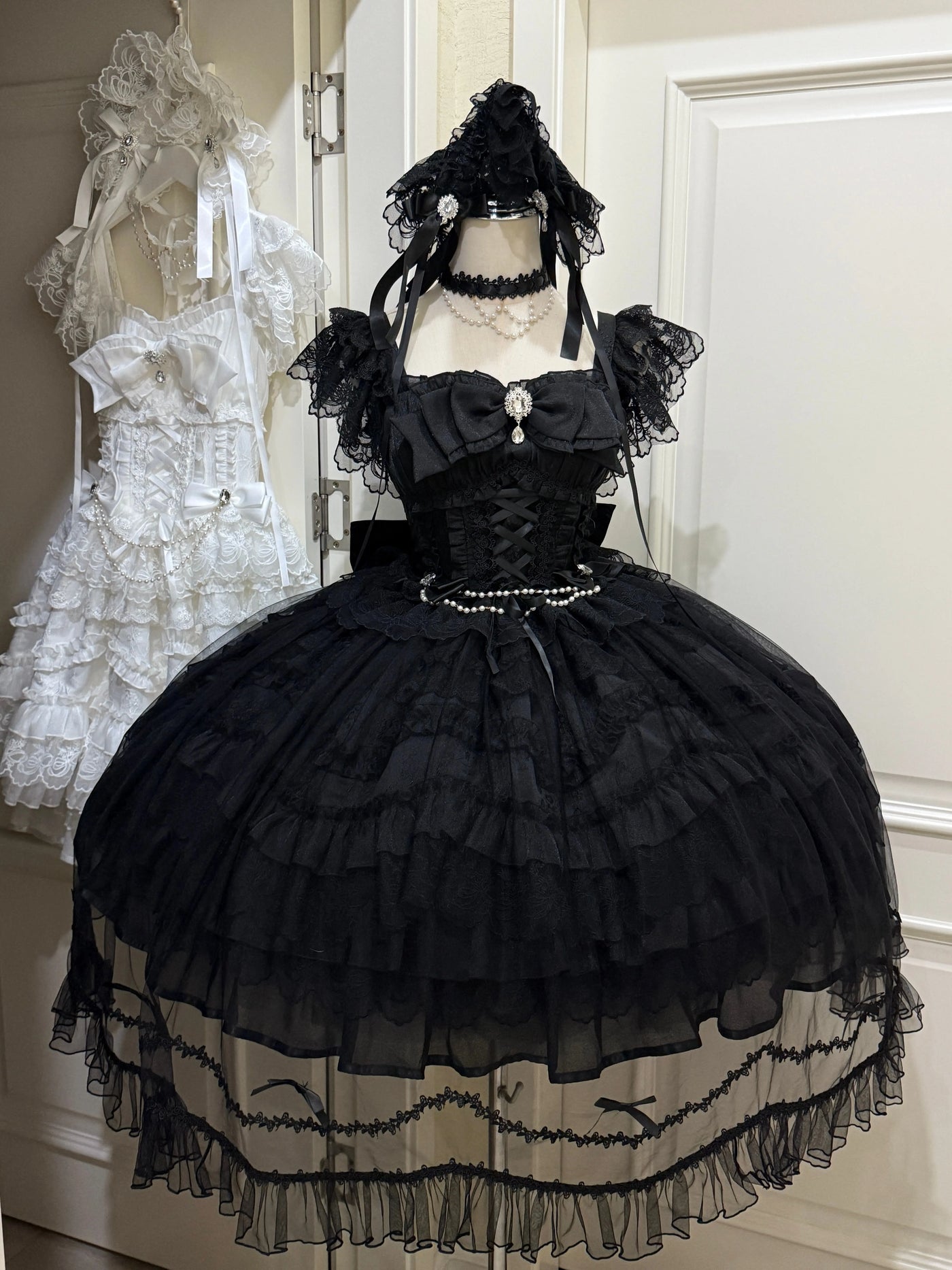 White Sugar Girl - Eternal Vow - Sweet lolita JSK with fitted corset