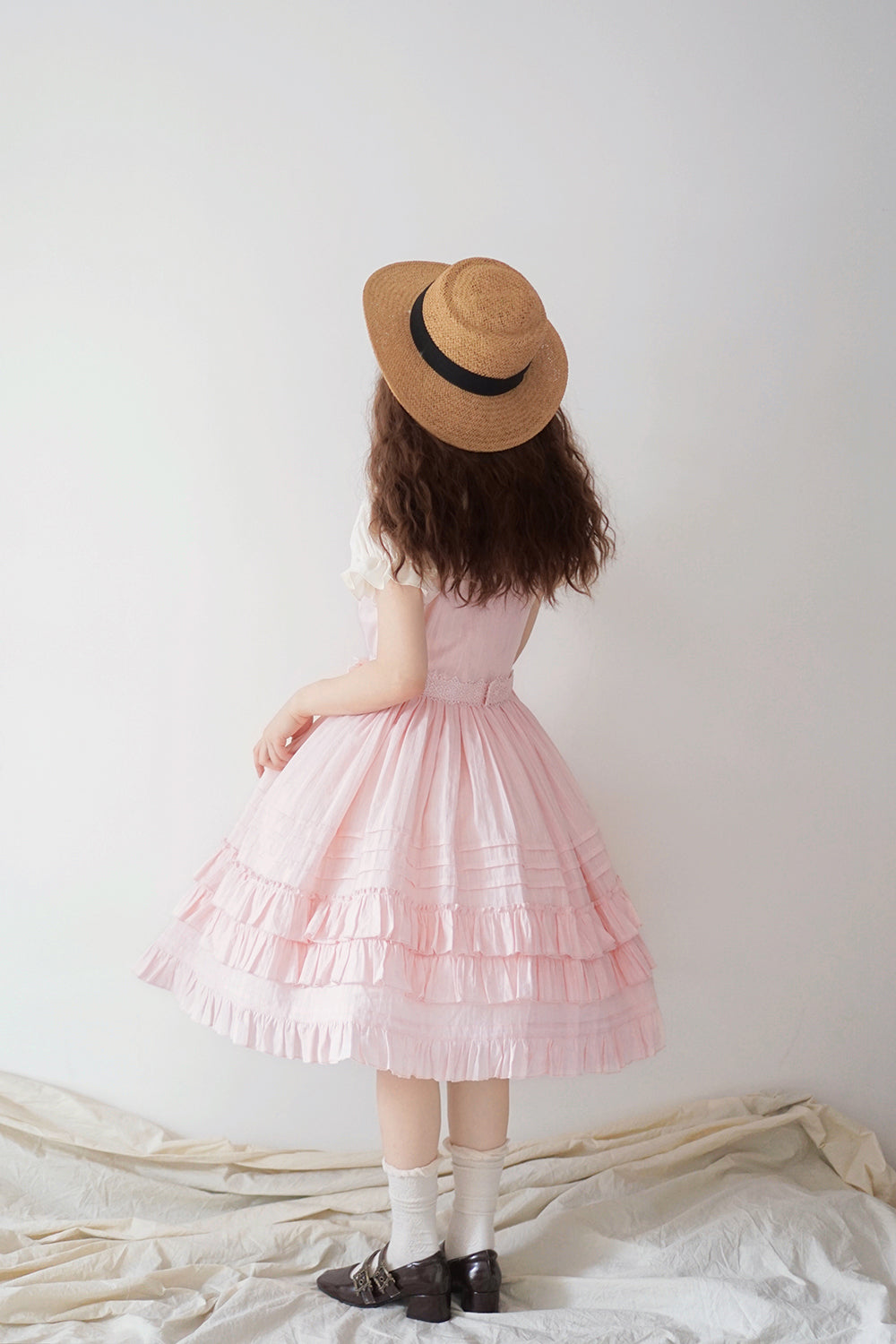 Strawberry Witch - Nelly Girl - Cotton Summer Lolita JSK Dress with Embroidery