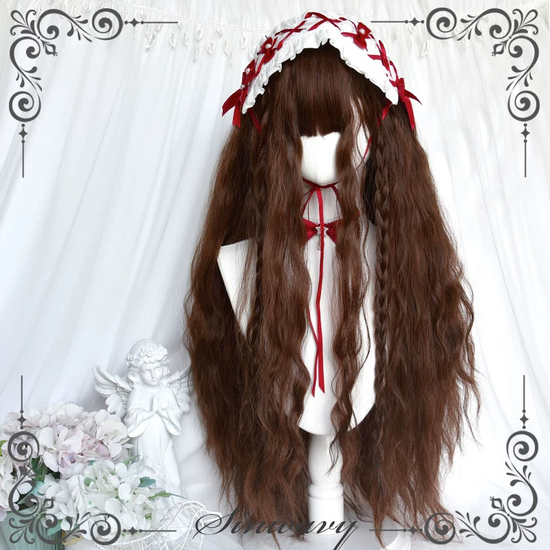 Sinwavy 80 cm caramel wool-curl wig - view 4