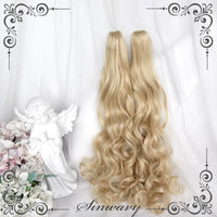 Sinwavy - Doll Convention - platinum twin-tail wig options - Platinum - pair of egg-curl ponytails (updated golden colour)