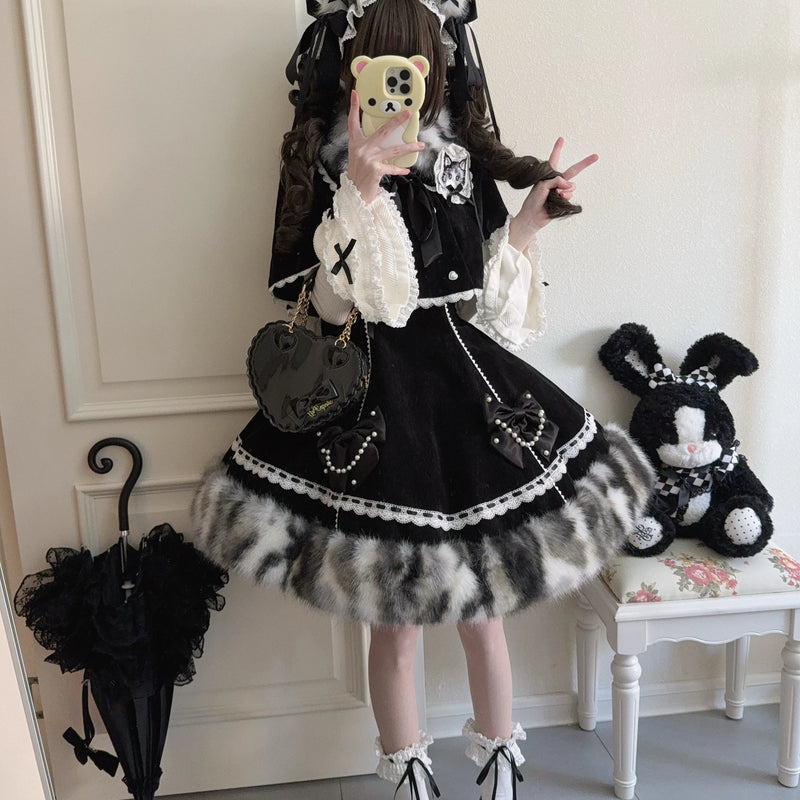 Zhisha Sea Fluffy Cat Lolita Cape & Dress Options — additional product view