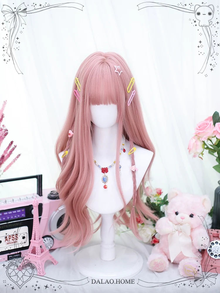 Dalao Home - Solid Lolita Wig, Long Curly - Wig