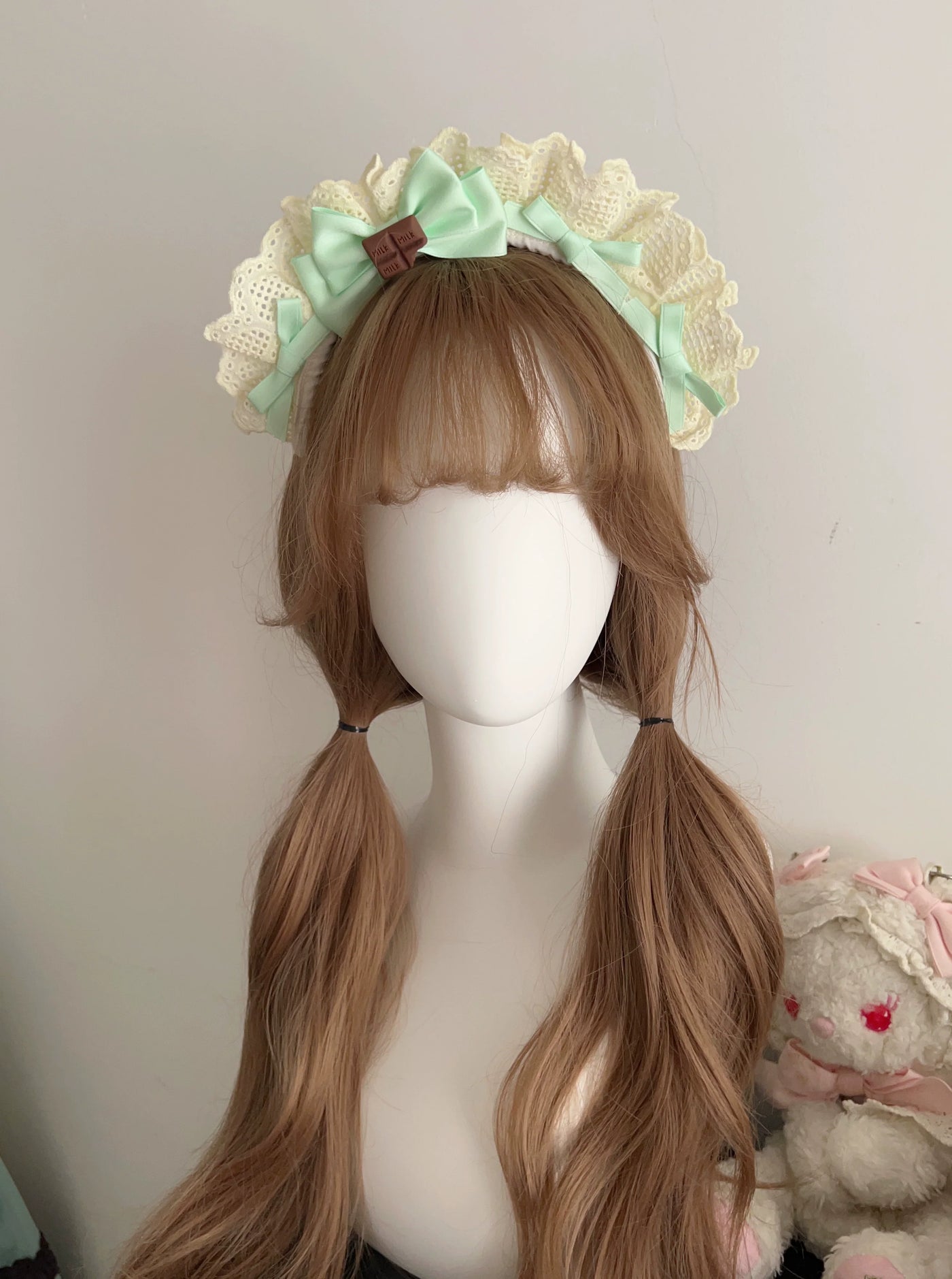 Sweet Layered Cake - Sweet Lolita JSK with Detachable Apron Mint chocolate KC Only S
