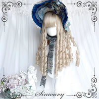 Sinwavy - Antique Ivory Roman-Curl Mid-Length Wig - Curiosity Cabinet - Antique Ivory