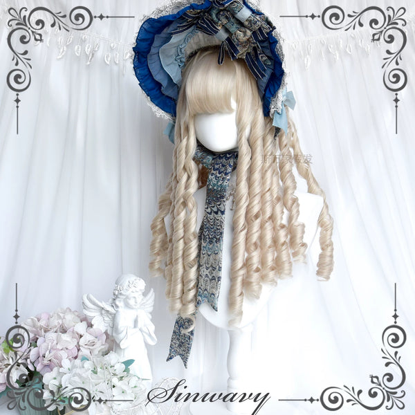 Sinwavy antique ivory Roman-curl wig - view 1
