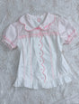 White-pink, pure cotton / S 05