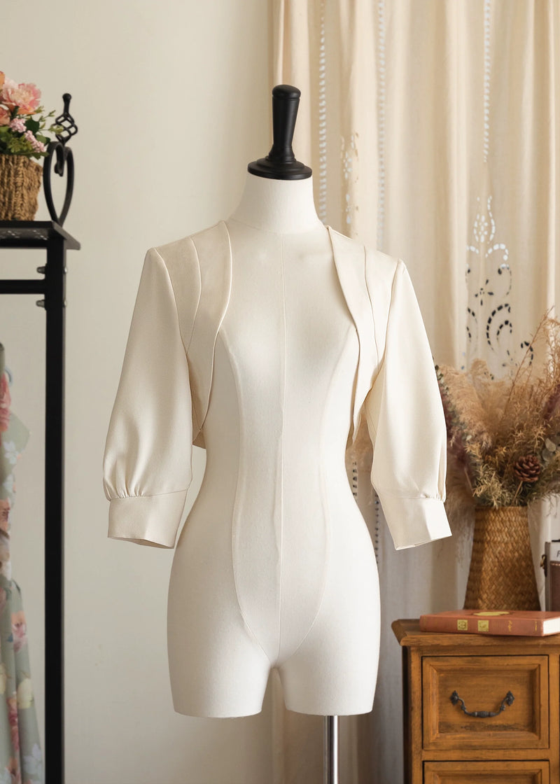 Afternoon Forest - Vintage Lolita Bolero for Summer Days Ivory Bolero Only S