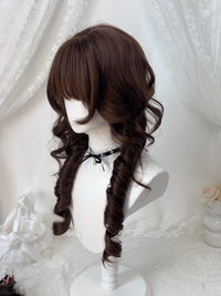 Kunkun Fish - Pixiu - Chocolate brown jellyfish full wig - Chocolate brown + wig net