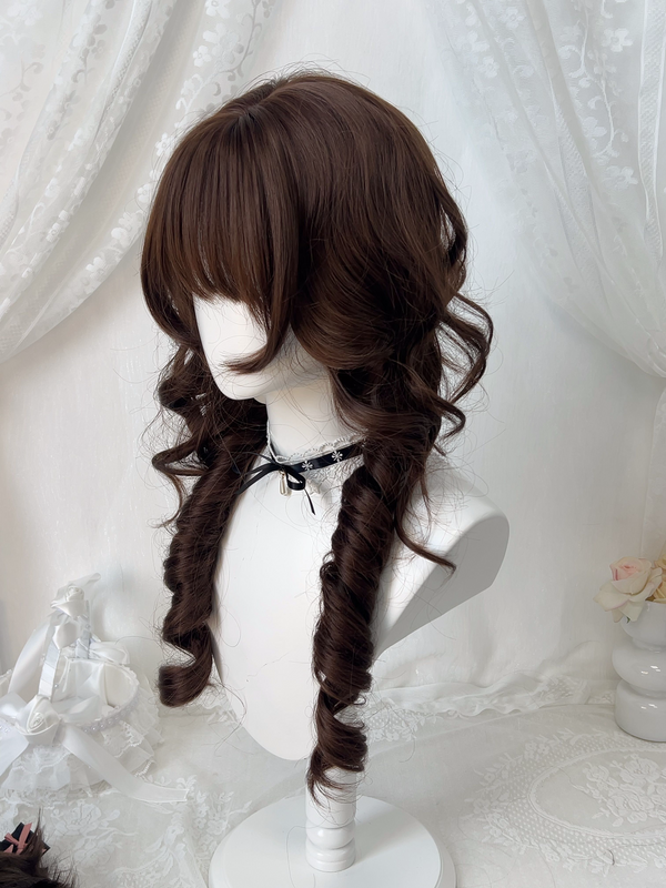Kunkun Fish chocolate brown jellyfish full wig - view 4