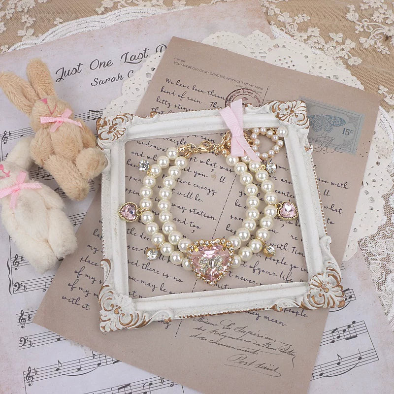 Independent Brand - Pearl Bead Collection - Necklace, Bracelet or Large Bow Accessory with Pearl Variants