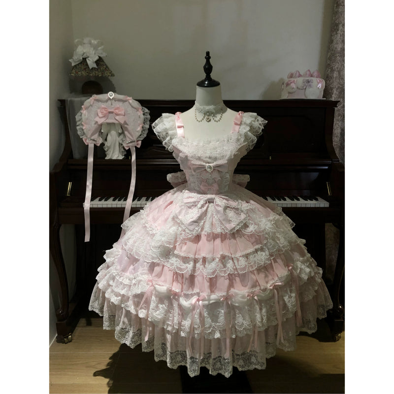 White Sugar Girl - Eternal Flower Letter - Sleeveless sweet lolita