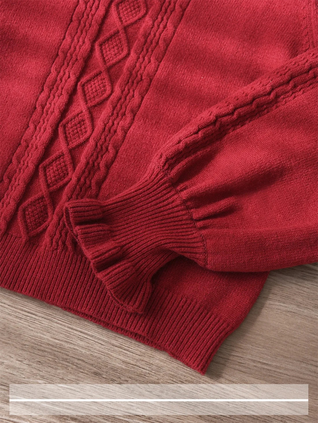 EESSILY - Green Fairy Tale - Classic Lolita sweater with a double-layered ruffle collar - product detail 4
