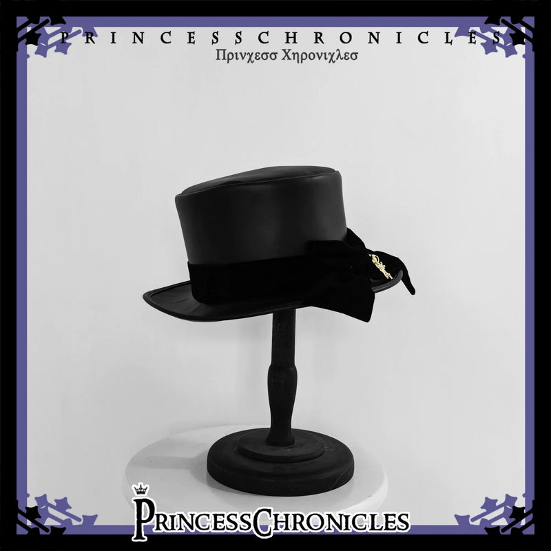 Doll - Black Ouji Lolita Hat Retro Prince Bowler Hat M Black