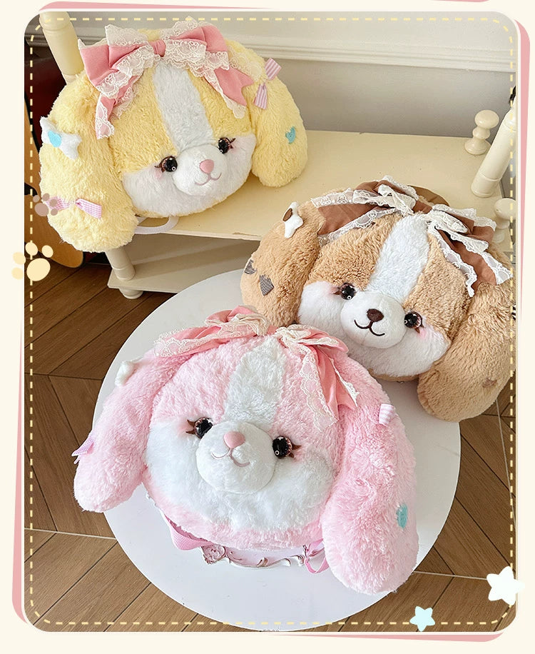 Lolita - Plush Cocker Spaniel Puppy Novelty Backpack - Individually
