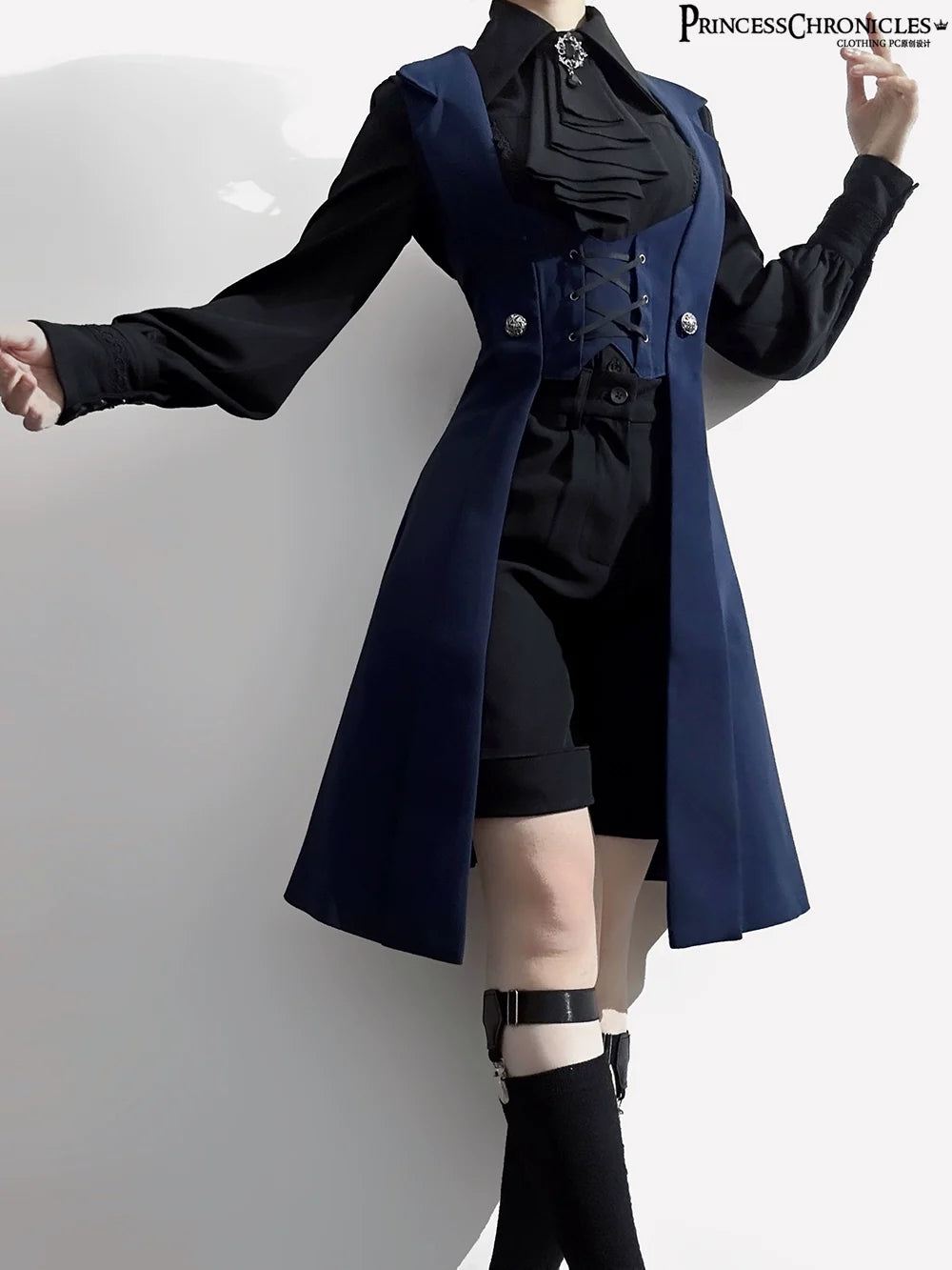 Princess Chronicles - The Night Prelude - Gothic Ouji Lolita Handsome Long Slim Vest