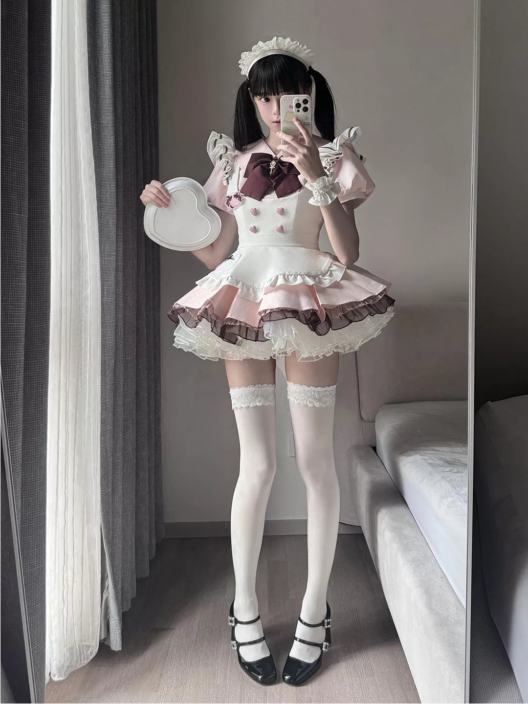 Creamy - Japanese Dessert Maid - One-Piece Lolita Dress with Apron