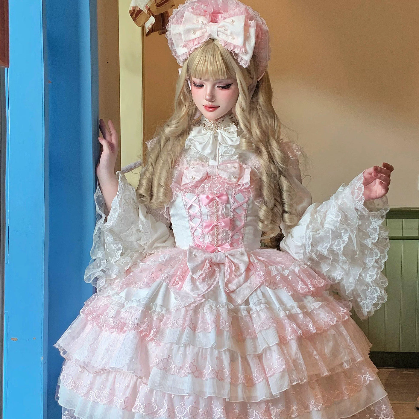Love Overture - Sweet Lolita Blouse Princess Sleeves Lolita Shirt S White