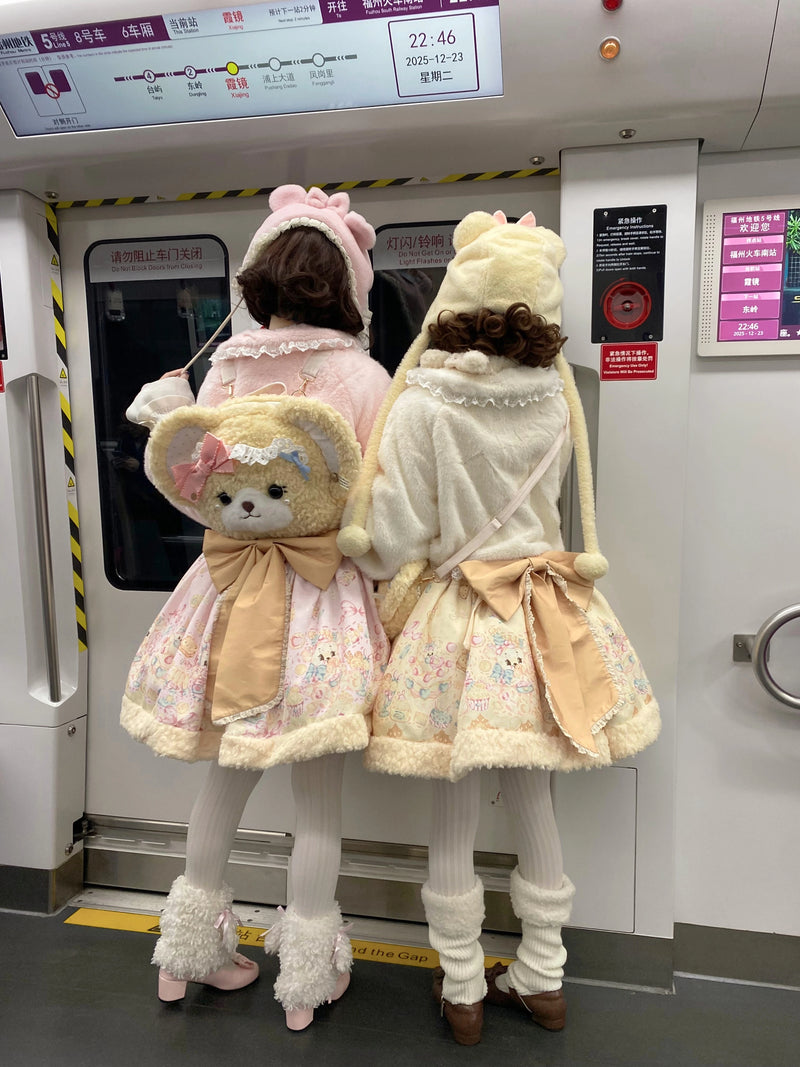 Senyao Fluffy Bunny Cropped Lolita Jacket — additional product view