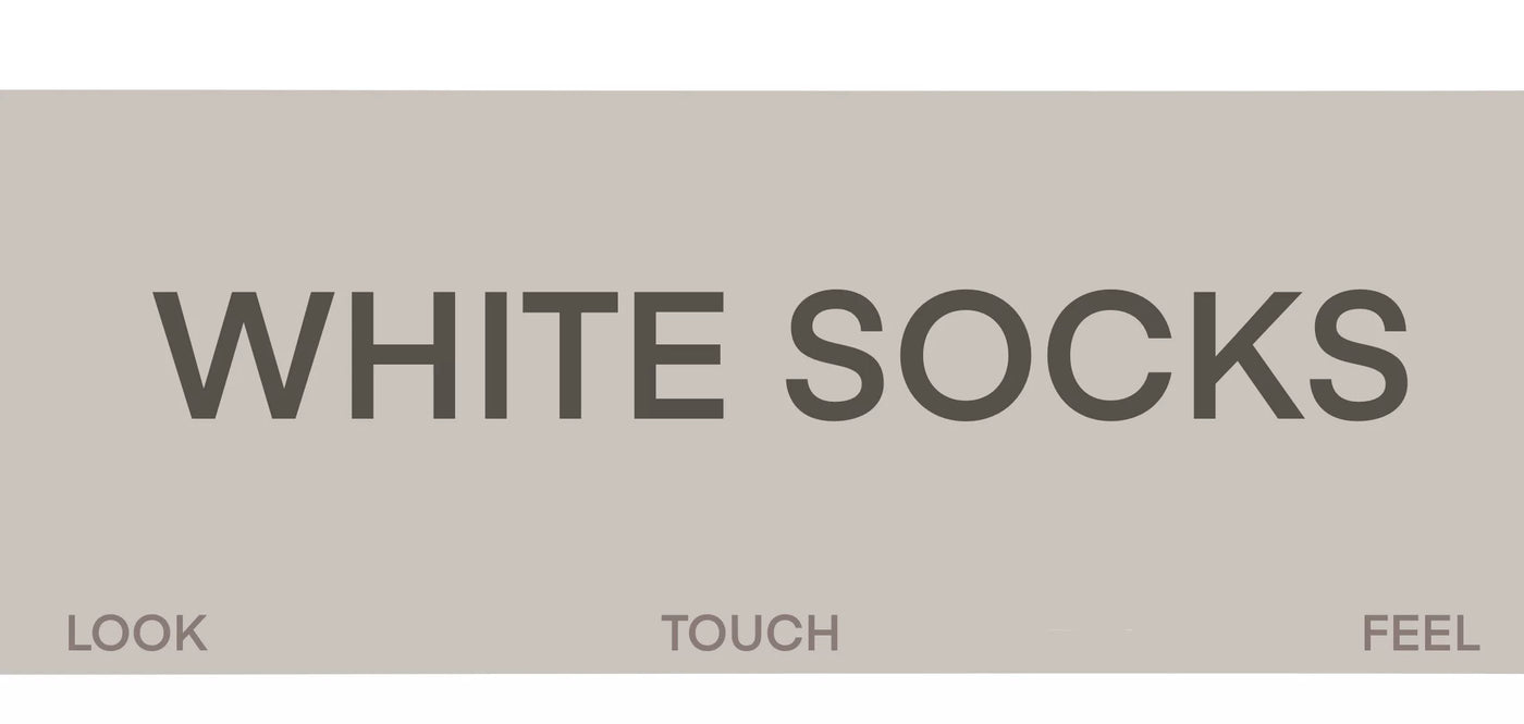 White Socks - Openwork Slouch - Cotton Knit Slouch Socks with Openwork Detail