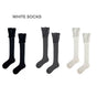 (3-pair set) Black + dark gray + white / One Size